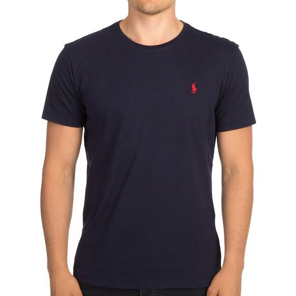 NWT Polo Ralph Lauren Men’s Classic Fit Crew Neck Pony T-Shirt Ink Large - Picture 1 of 3
